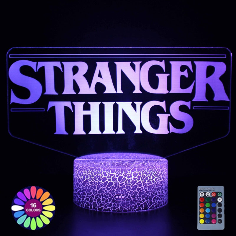 Stranger Things LED Touch Sensor 3D Illusion Lights